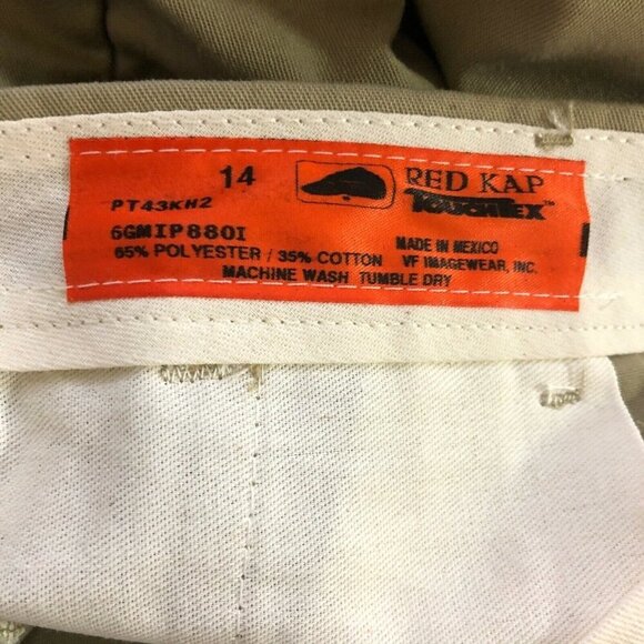 Red‎ Kap Womens Pants 14 Khaki PT43KH2 Uniform Work Industrial Delivery - Picture 4 of 4